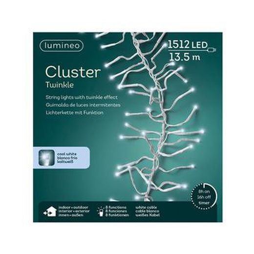 Luces LED Cluster Cable Blanco