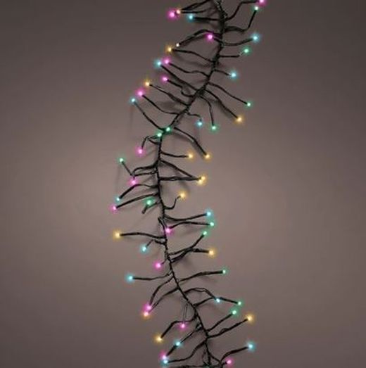 Luces LED Cluster Cable Negro
