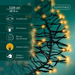 Luces LED Cluster Cable Negro