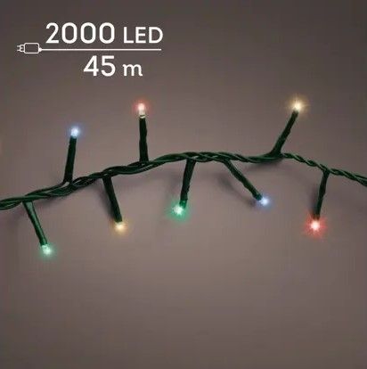 Luces led twinkle compact cable verde Lumineo