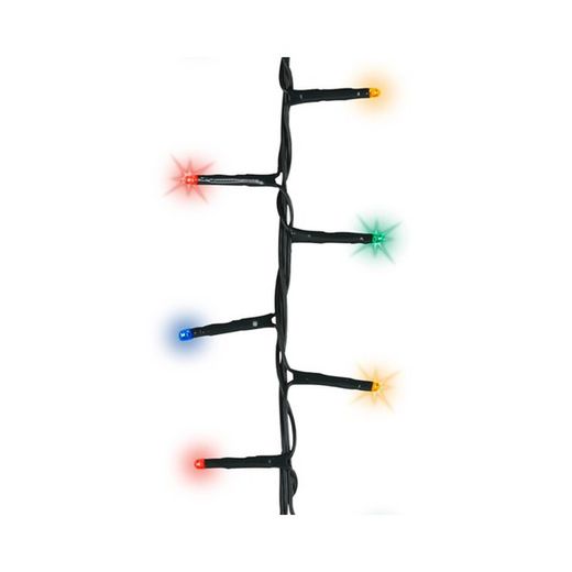 Luces led twinkle compact cable verde 34m 1500led tono multicolor Lumineo