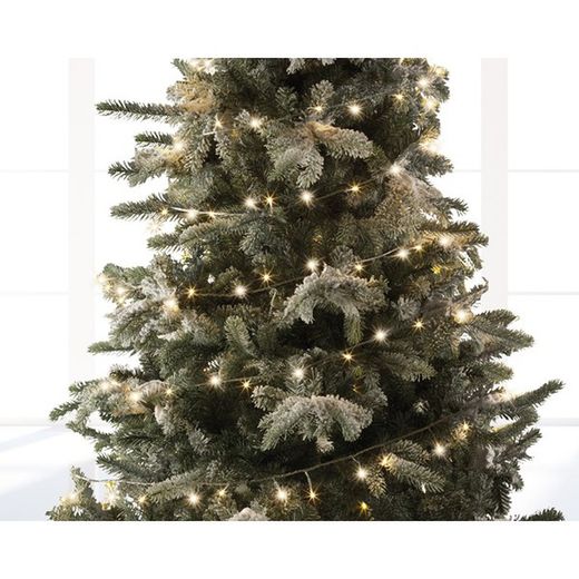 Luces led twinkle lights cable blanco 18m 240led tono cálido Lumineo