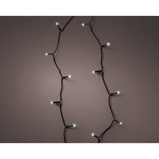 Luces led twinkle lights cable negro 9m 120led tono frio Lumineo