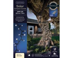 Luces Solares Compactas 8 Funciones Efecto Centelleo L2250.00CM-1000L Black/ Warm White