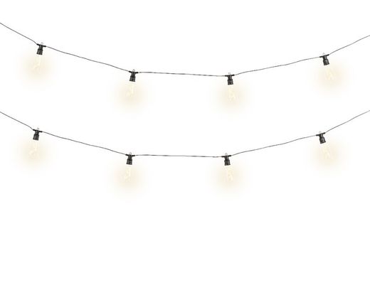Luz de Fiesta Led Fija para exterior 50CM-10L BLACK/WARM WHITE