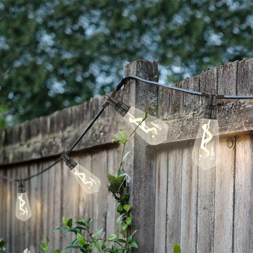 Luz de Fiesta Led Fija para exterior 50CM-10L BLACK/WARM WHITE