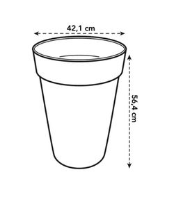 Maceta Loft Urban Round High