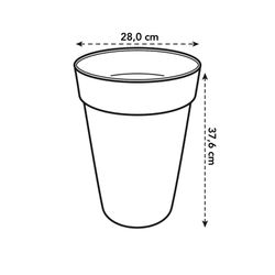 Maceta Loft Urban Round High