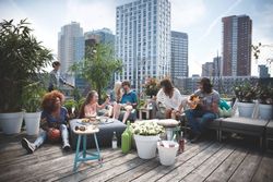 Maceta Loft Urban Round Wheels