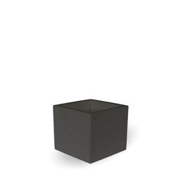 Macetero cuadrado narciso 50cm color antracita New Garden