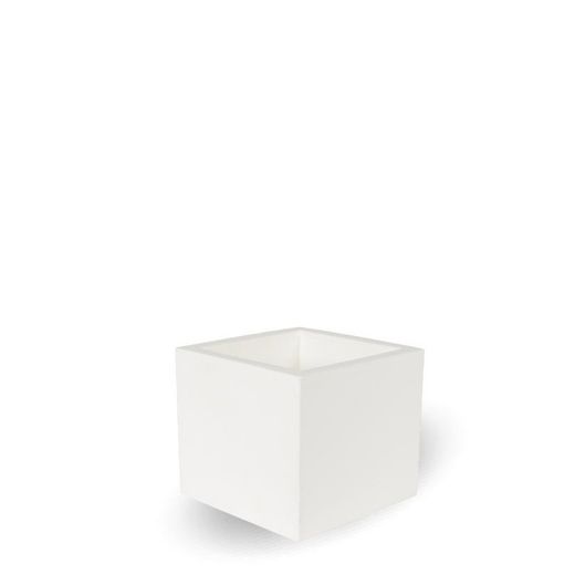 Macetero cudrado narciso 40cm color blanco New Garden