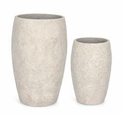 MACETERO MEILI ALTO BEIGE  Ø36,5X57H