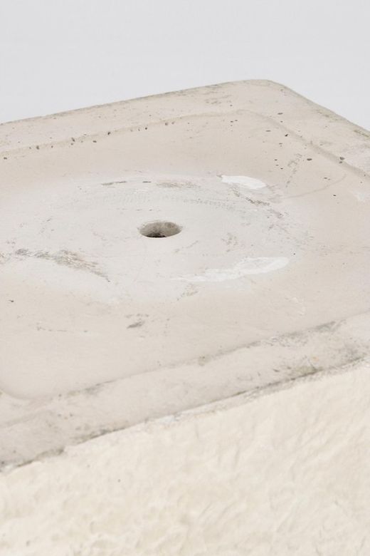 MACETERO MEILI CUADRADO BAJO BEIGE 25x25x22h