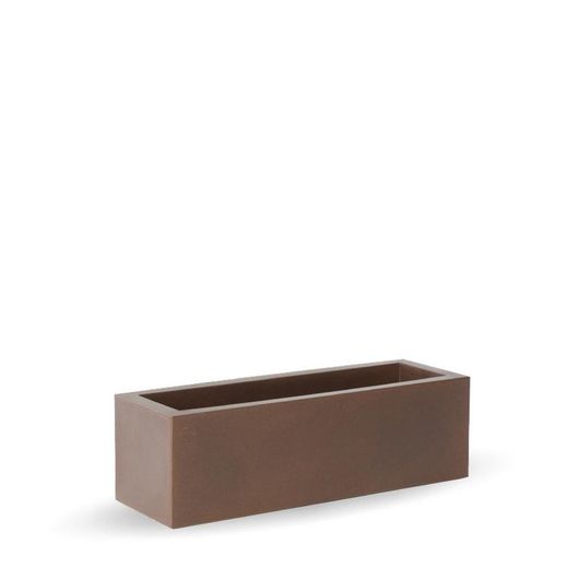 Macetero rectangular jara 100x40 color bronce New Garden