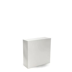 Macetero Rectangular Junco 80x80 color Blanco New Garden