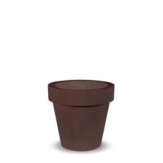 Macetero redondo magnolia 45cm color bronce New Garden