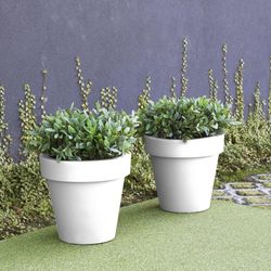 Macetero redondo magnolia 45cm color bronce New Garden
