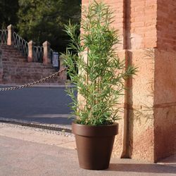 Macetero redondo magnolia 60cm color bronce New Garden