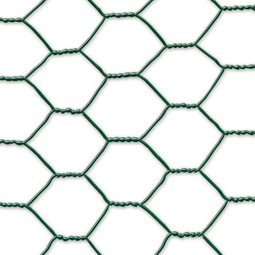 Malla nort galvanez plast de 1x10m color verde