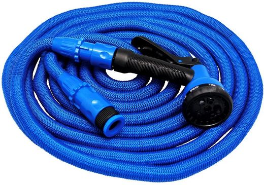 Manguera extensible Aqua Control de 15 metros color azul