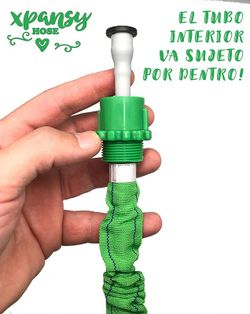Manguera extensible Aqua Control de 15 metros color verde