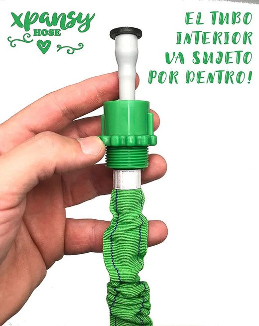 Manguera extensible Aqua Control de 15 metros color verde