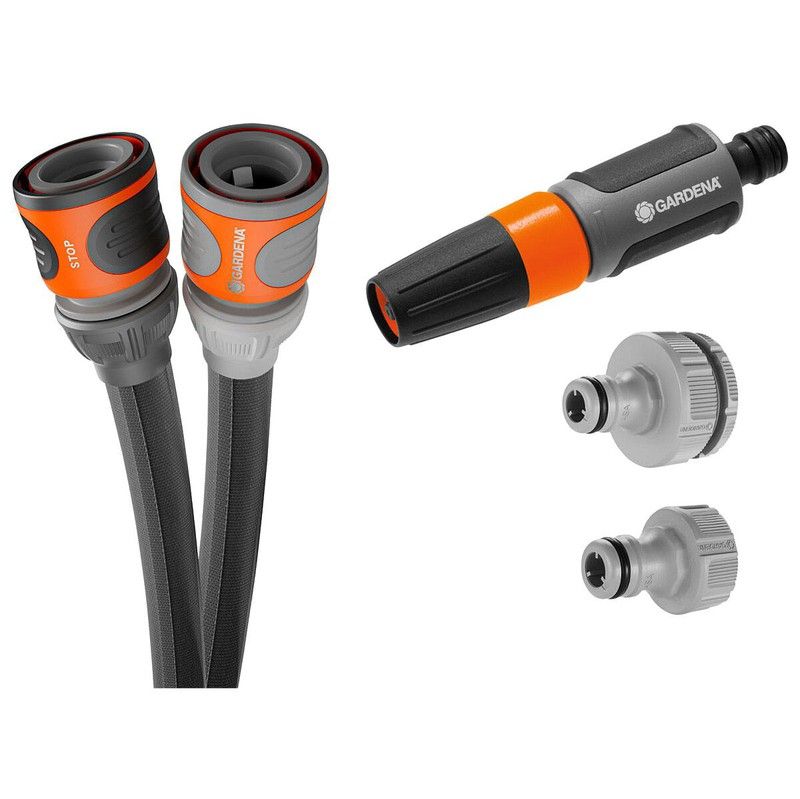 GARDENA Display Set Liano™ Life 10m: Tubo Da Giardino Resistente 22 Bar, Completo Di Connettori