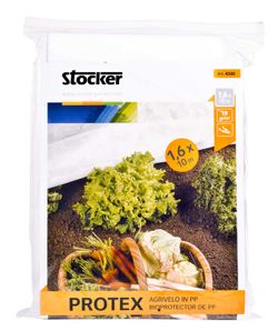 Manta térmica de pp 2 x 10m 17g/m² de color blanco Stocker