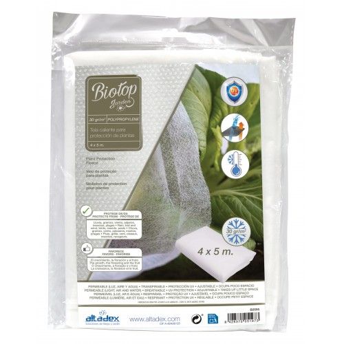 Manta térmica de pp 4 x 5m 17 g/m² de color blanco Altadex