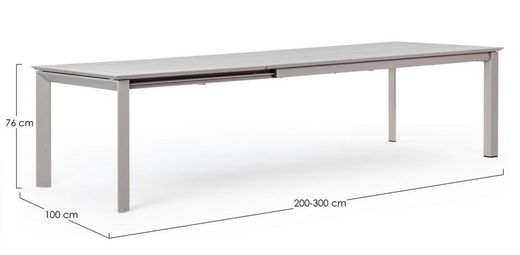 Mesa aluminio Konor Rastín 200-300X110