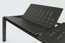 Mesa de Aluminio Extensible Konnor Antracita 160-240X100