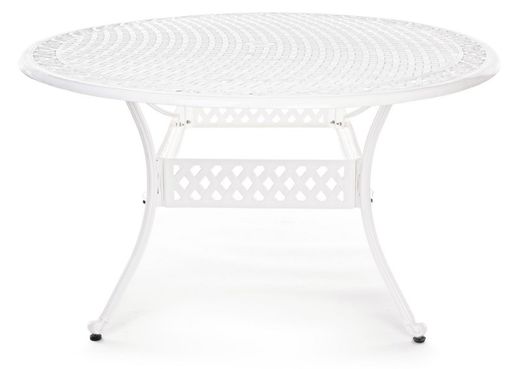 Mesa de jardín Ivreda Oval blanco