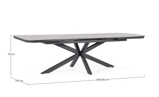 MESA EXT. PASCAL 200-260X100 ANTR JX55