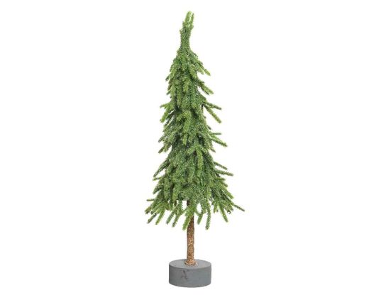 Mini árbol brillo interior dia16.00-H25.00cm color Green/white