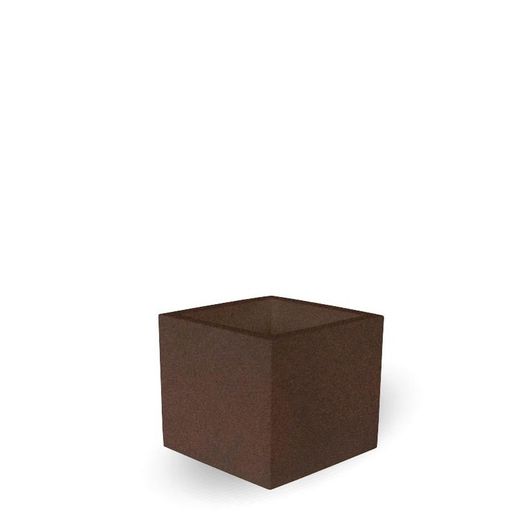 Macetero cuadrado narciso 60cm color bronce New Garden