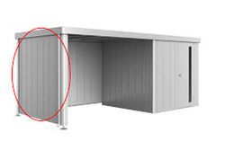Pared lateral para Cobertizo para Caseta Neo GR. 4A/4B/4C/4D Plata Metálica