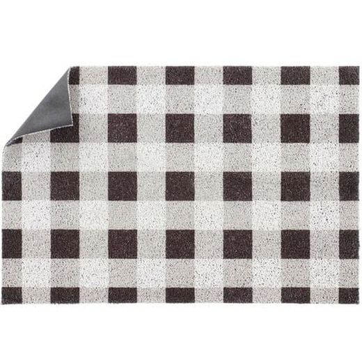 Felpudo con Patrón de Cuadros