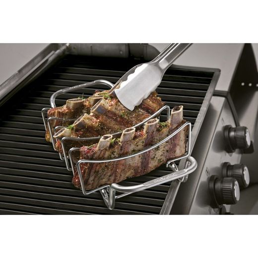 Pack Barbacoa de gas q 2200 s con mesa/ soporte + funda vinilo + pinzas premium