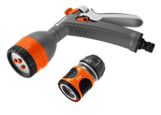 Pistola multiusos spray gun + conector Gardena