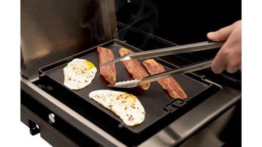 Plancha con quemador lateral