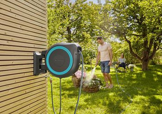 Portamanguera de pared rollup xl (35m) Gardena