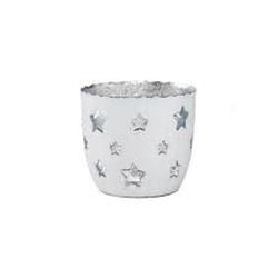 Vaso portavelas con estrelllas