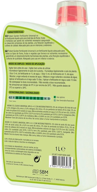 Protect Garden Abono Fertilizante Mineral 1000ml