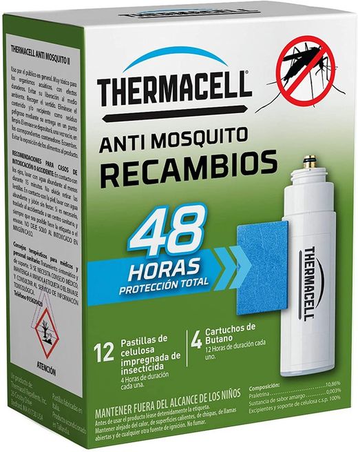 ThermaCELL®  Pack de 3 unidades. Recambio Anti Mosquitos, 12 horas de Protección, 3 Pastillas