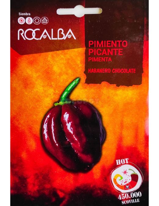 SEMILLAS PIMIENTO PICANTE HABANERO CHOCOLAT