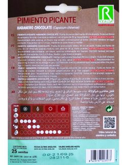 SEMILLAS PIMIENTO PICANTE HABANERO CHOCOLAT