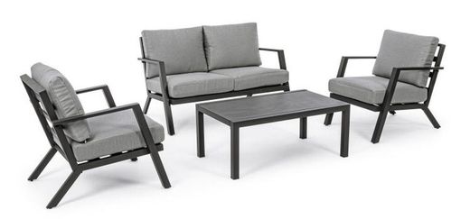 Set Sofá, Sillones y Mesa Harley Antracita YK13