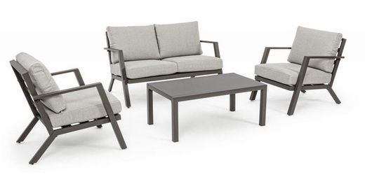 Set de sofá, sillones y mesa Harley Coffee