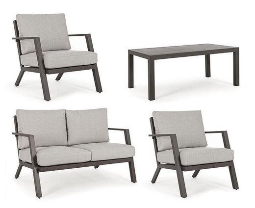 Set de sofá, sillones y mesa Harley Coffee