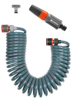 Set de manguera flexible en espiral 15 m Gardena
